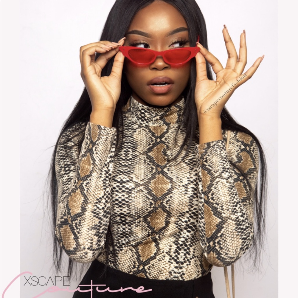 Snake print long sleeve